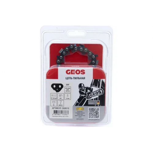 Цепь пильная GEOS 63LC 57 (16", 3/8" Low, 1.3мм, 57 хвостовиков, долото)