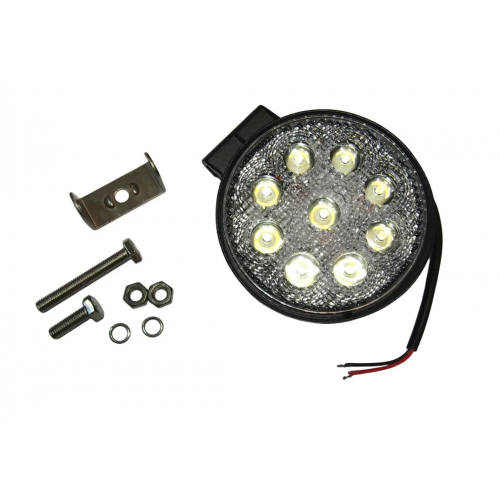 Фара светодиодная, круглая, c кронштейном, диаметр 7 см, с кронштейном, 12V-80V